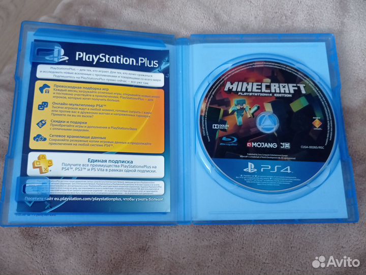 Minecraft ps4 диск