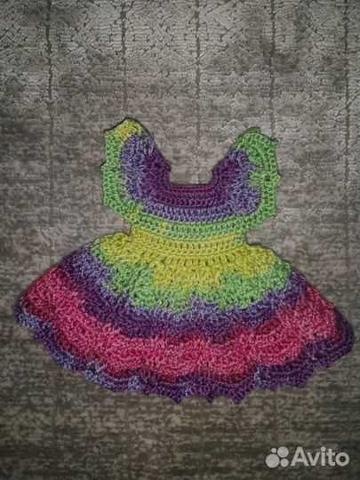 Вязаное Платье для куклы