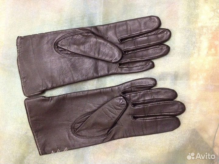 Перчатки кожаные