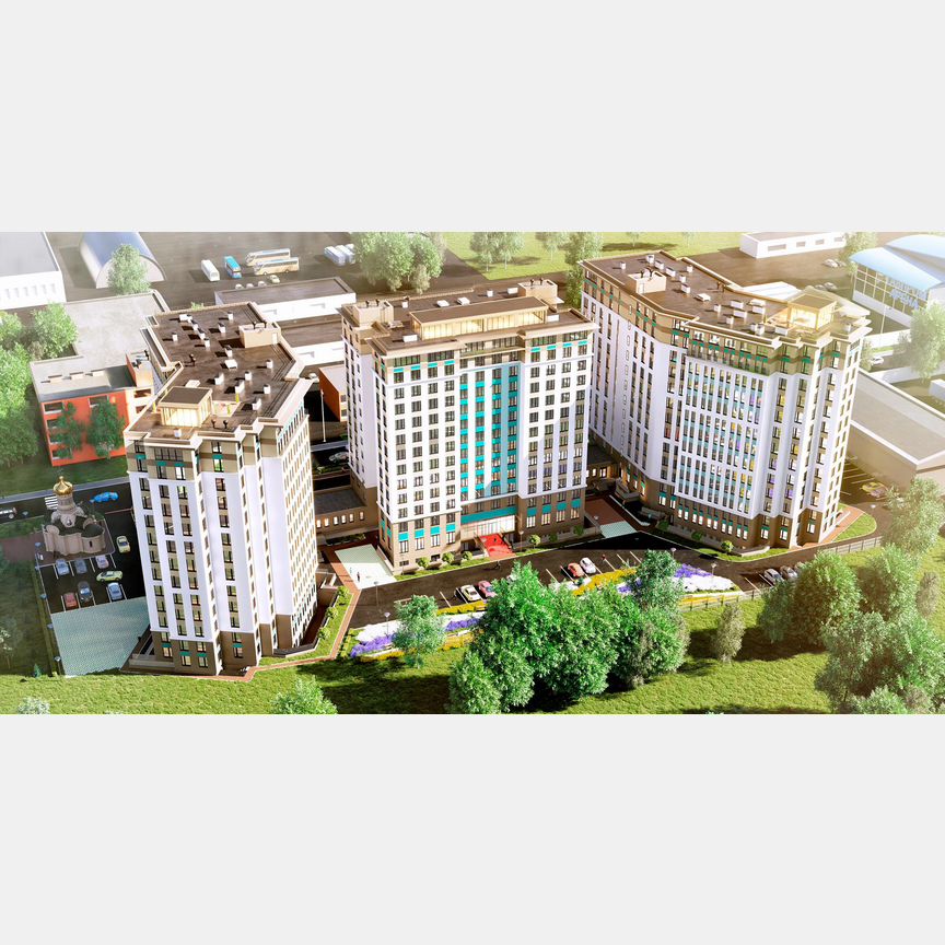 1-к. апартаменты, 40,9 м², 7/13 эт.