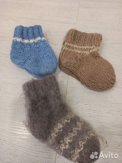 Носочки детские самовязанные