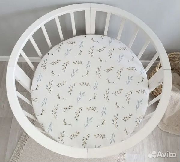 Простынь на резинке на круг 75 см