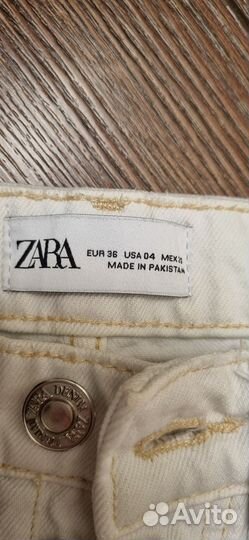 Джинсы zara белые 26