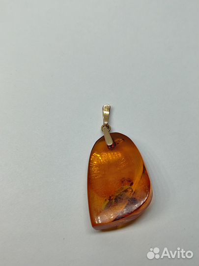 Кулон золото Янтарь проба 583 СССР