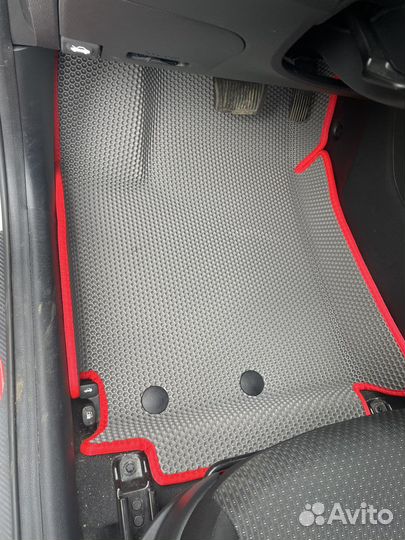 Kia rio 4 eva коврики 3D с бортами(к-т4шт)