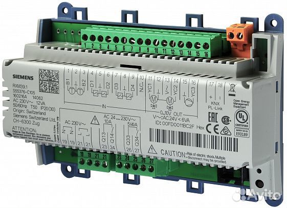 RXM39.1: Модуль вх/вых с коммуникацией KNX PL-Lin
