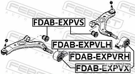 Сайлентблок передний переднего рычага fdabexpvs