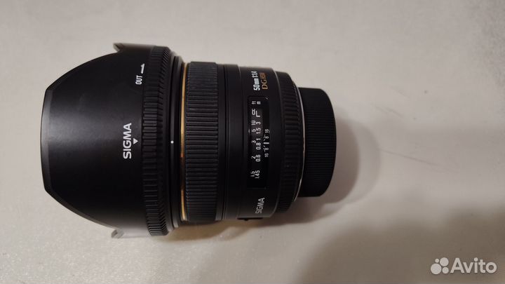 Объектив Nikon F sigma EX 50mm 1:1.4 DG HSM