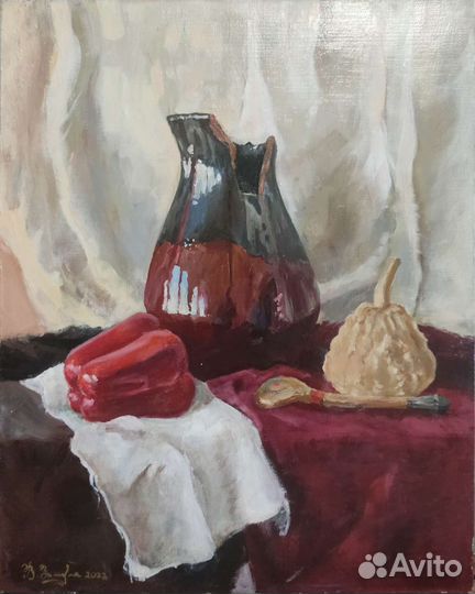 Картина натюрморт с перцем