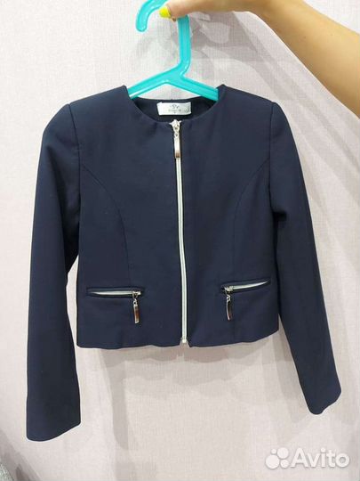 Пиджак синий на девочку