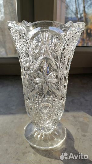 Пепельница хрусталь Чехия, вазочка