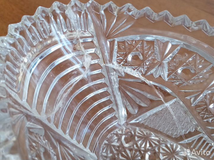 Хрустальная посуда для фрукты