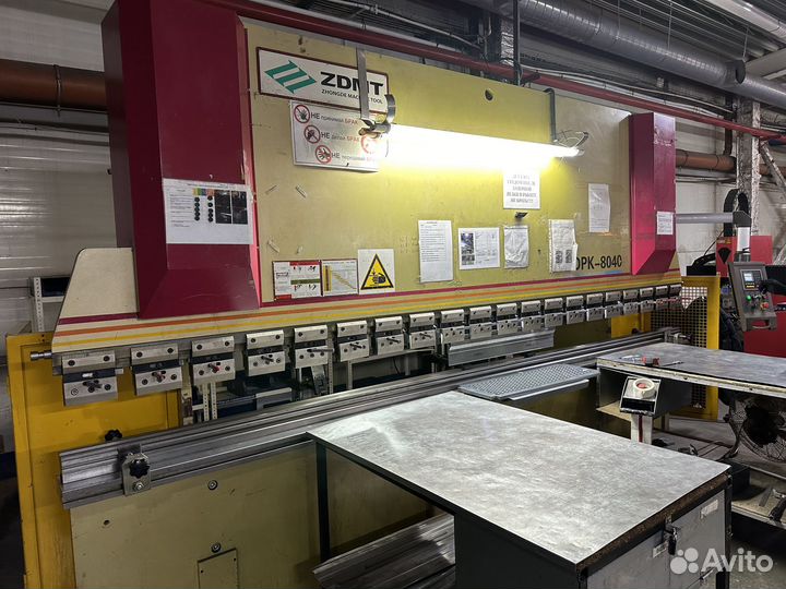 Четырехметровый листогиб гидравлический с чпу zdpk