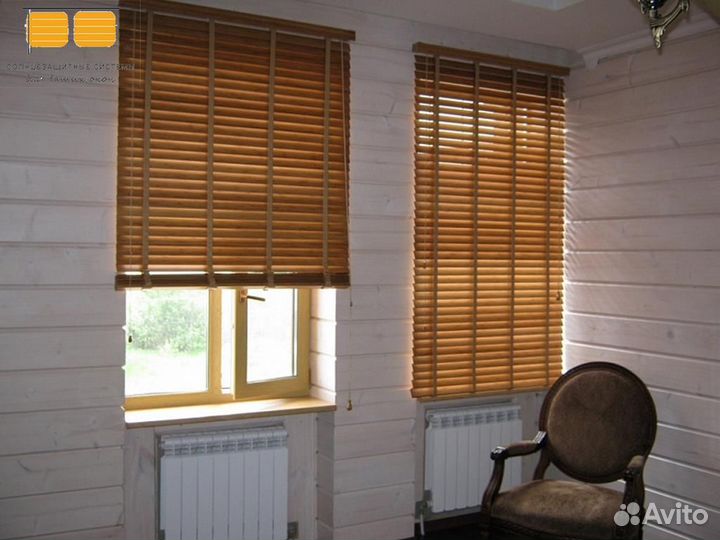 Деревянные жалюзи горизонтальные