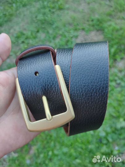 Мужской кожаный ремень ручной работы