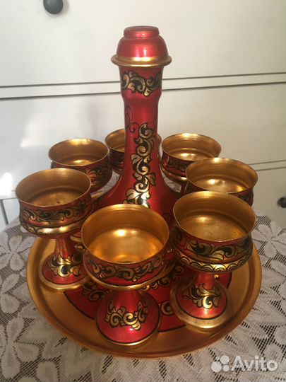 Рюмочный набор алюминиевый