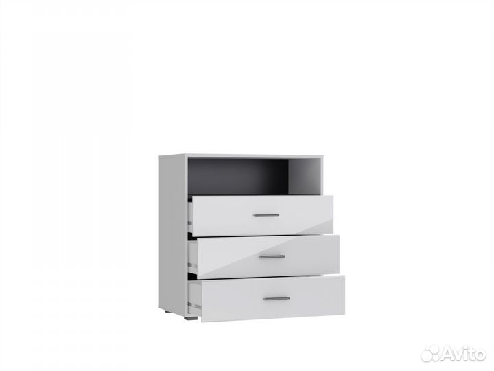 Комод белый глянец