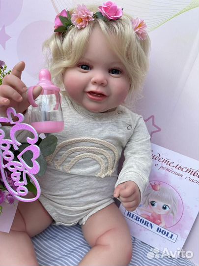 Кукла Реборн 60 см новая, пышка