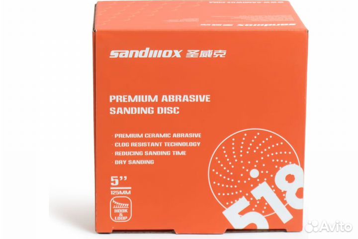 Круг Sandwox 518 Orange Ceramic Р180, 125 мм