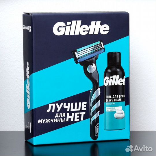 Набор Gillette mach3 Бритва с 1 сменной кассетой и