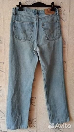 Джинсы levis 501 оригинал б/у р.W30, L30, плотная