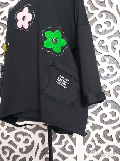 Стильные тунички оверсайз 52-56,54-58,56-60