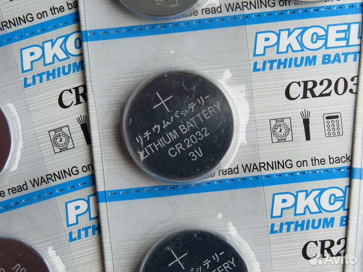 Литиевые батарейки pkcell CR 2032 новые