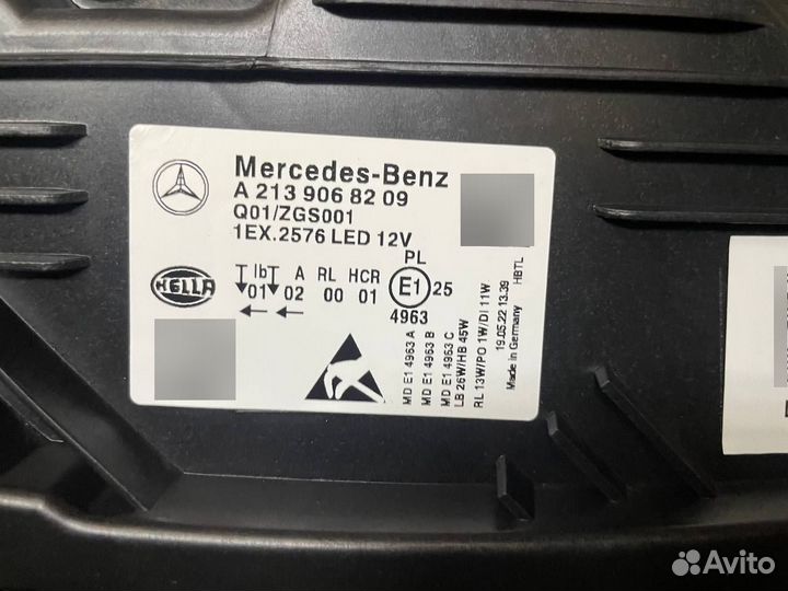 Фара правая Mercedes E W213 (2020 - н. в. ) LED