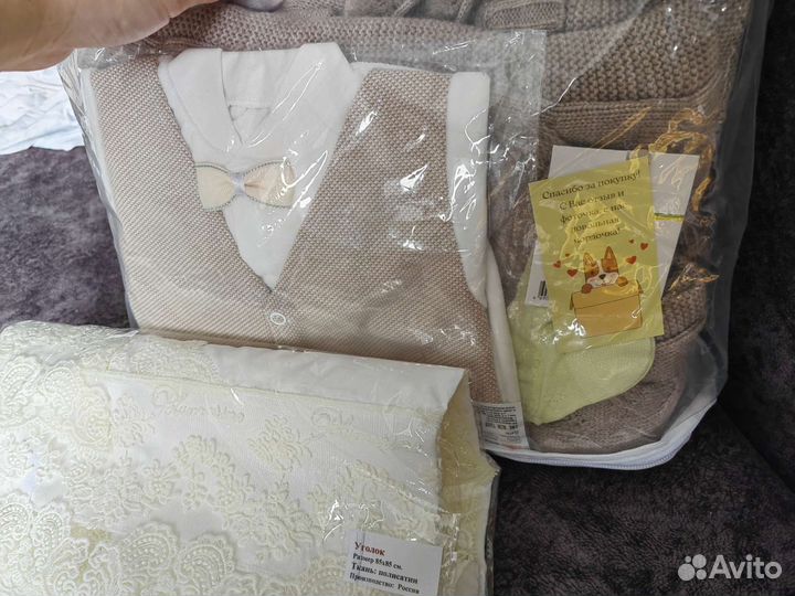 Комплект для выписки зимний/весенний, слип велюр