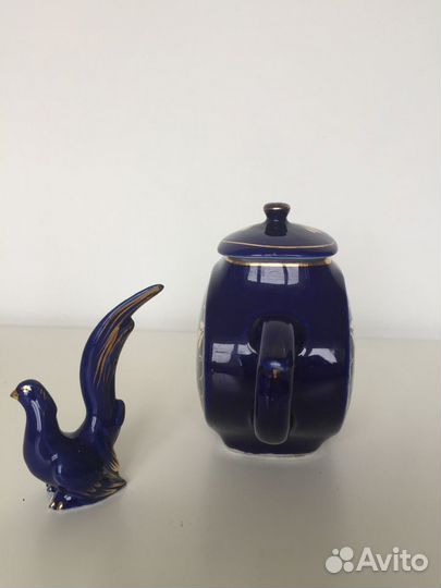 Винтаж чайник СССР фарфор старая гжель