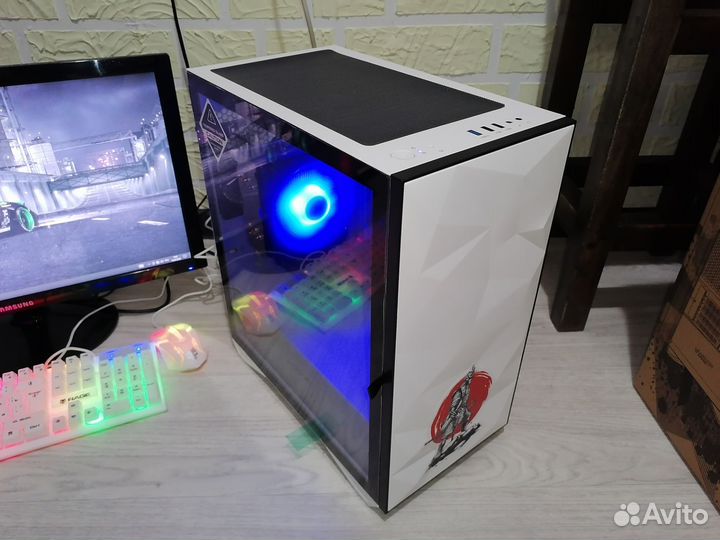 Игровой Пк на Intel i7 8750+Комплект(монитор,Кл/мш