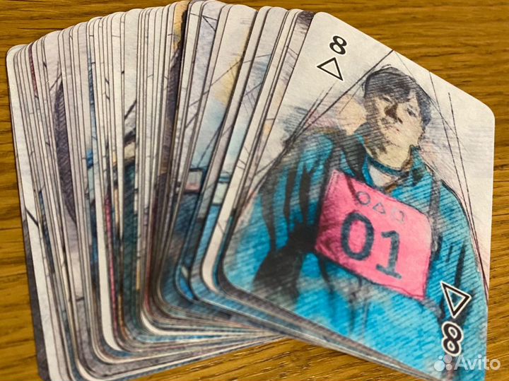 Карты игральные сувенирные Игра в кальмара