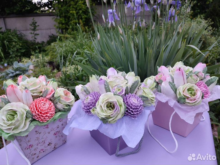 Цветы из зефира