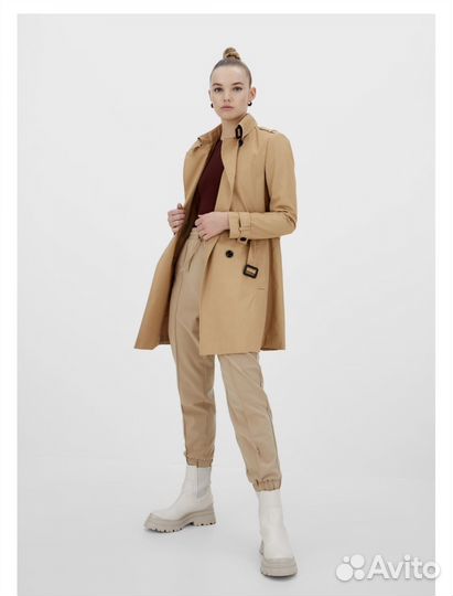 Плащ тренч stradivarius