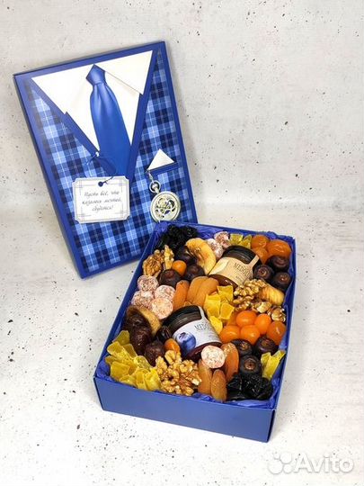 Подарок для мужчины.Подарочный бокс с сухофруктами