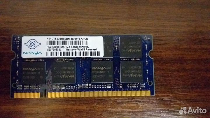 Оперативная память для ноутбука DDR4/ DDR3/ DDR2