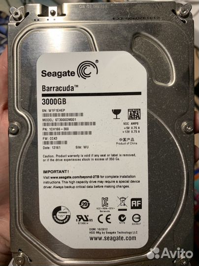 Жесткий диск 3 тб 3.5