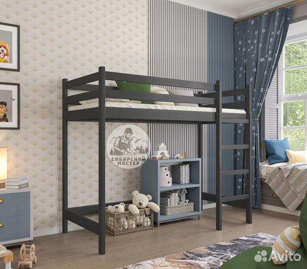 Кровать чердак массив сосны