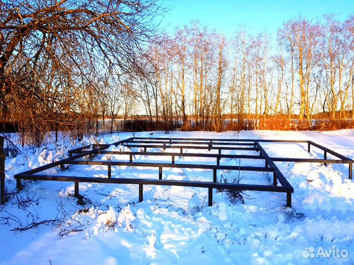 Фундамент свайный-винтовой под ключ