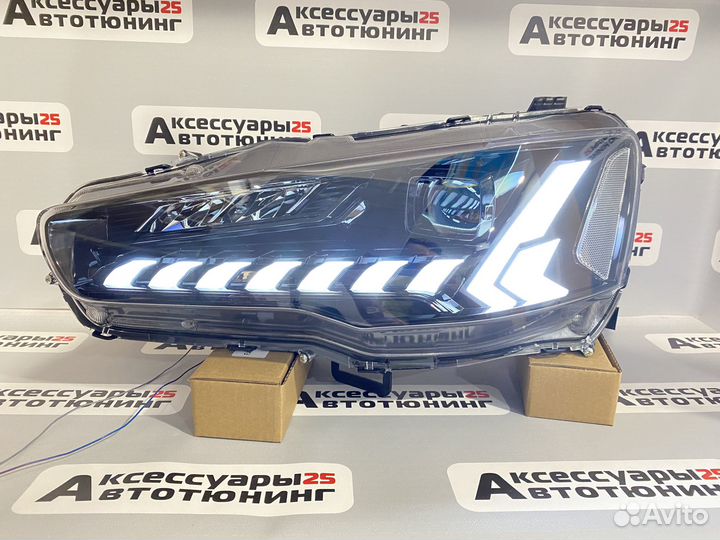 Фары LED тюнинг Mitsubishi Lancer X, Galant Fortis