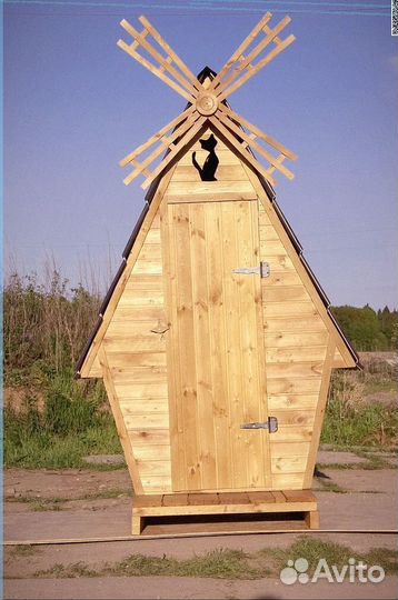 Уличный туалет деревянный JTP