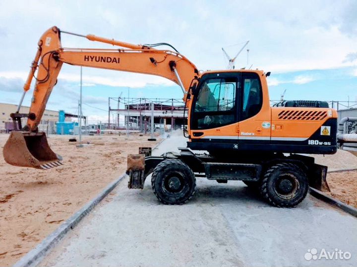 Услуги экскаватора полноповоротного колёсного