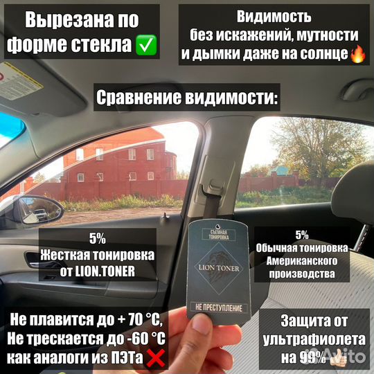 Жесткая тонировка KIA Rio 3