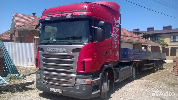 Услуги аренда длинномера с бортовым полуприцепом