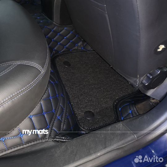 3D коврики из экокожи Skoda в салон/багажник