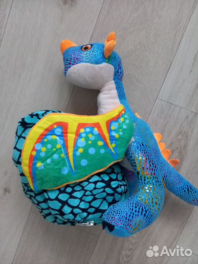 Мягкая игрушка рюкзак дракон