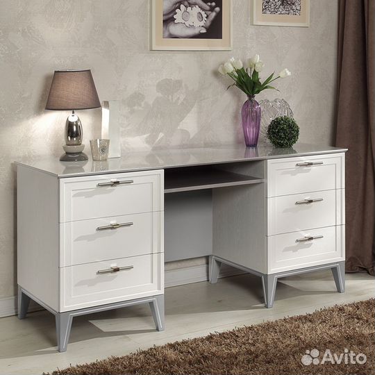 Письменный стол P2900 Palmari (Палмари) светло-сер