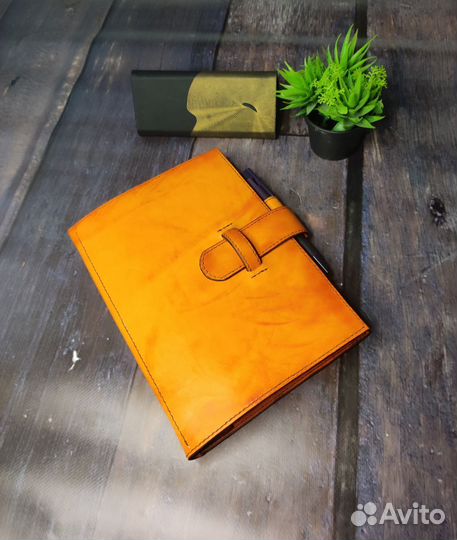 Кожаный блокнот А5 ручной работы