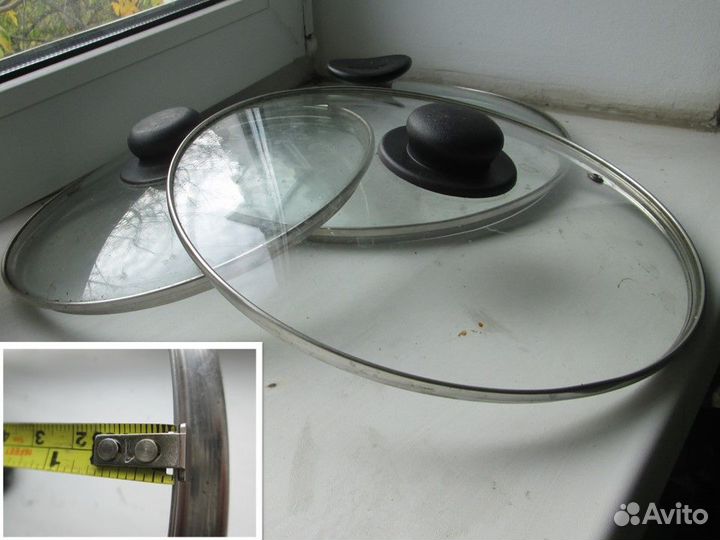 Кастрюли, таз и крышки для кастрюль