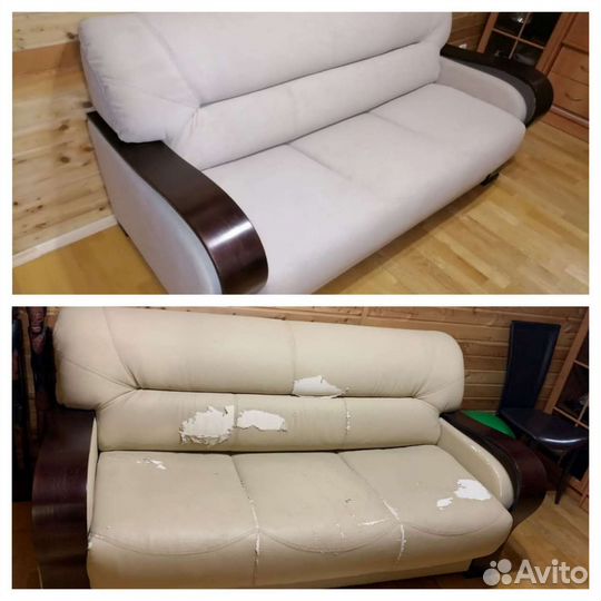 Перетяжка мягкой мебели, замена механизмов